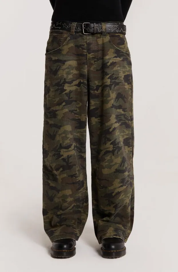 Colossus Jeans MenWomen Jaded London Camo Colossus Baggy Jeans