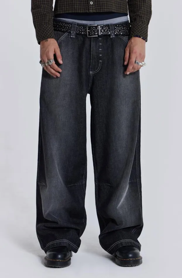 Colossus Jeans MenWomen Jaded London Contrast Stitch Skate Colossus Jeans