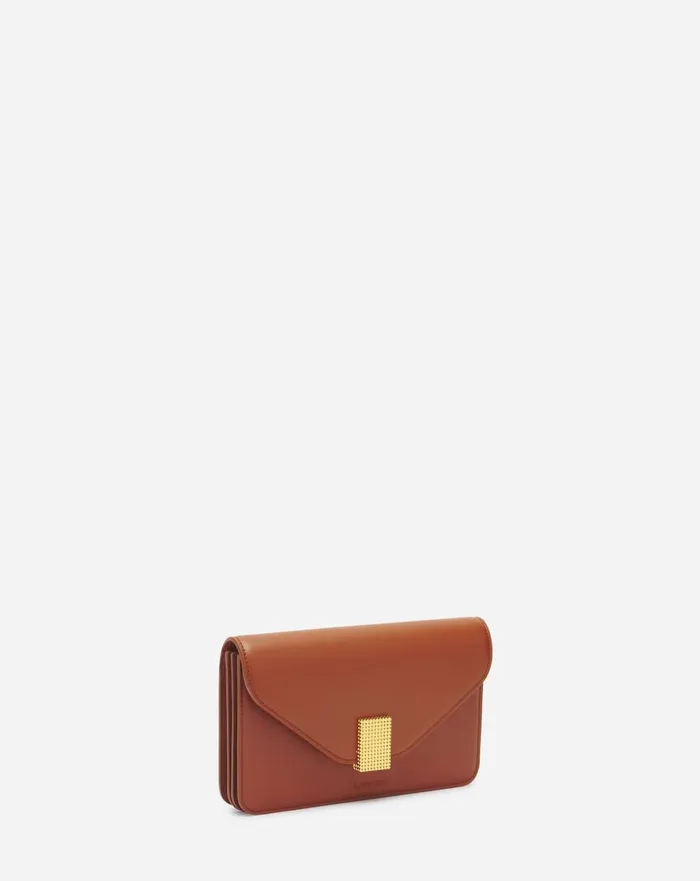 Concerto Leather Wallet Tan Women Lanvin Wallets and Small Leather Goods