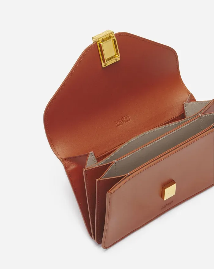 Concerto Leather Wallet Tan Women Lanvin Wallets and Small Leather Goods