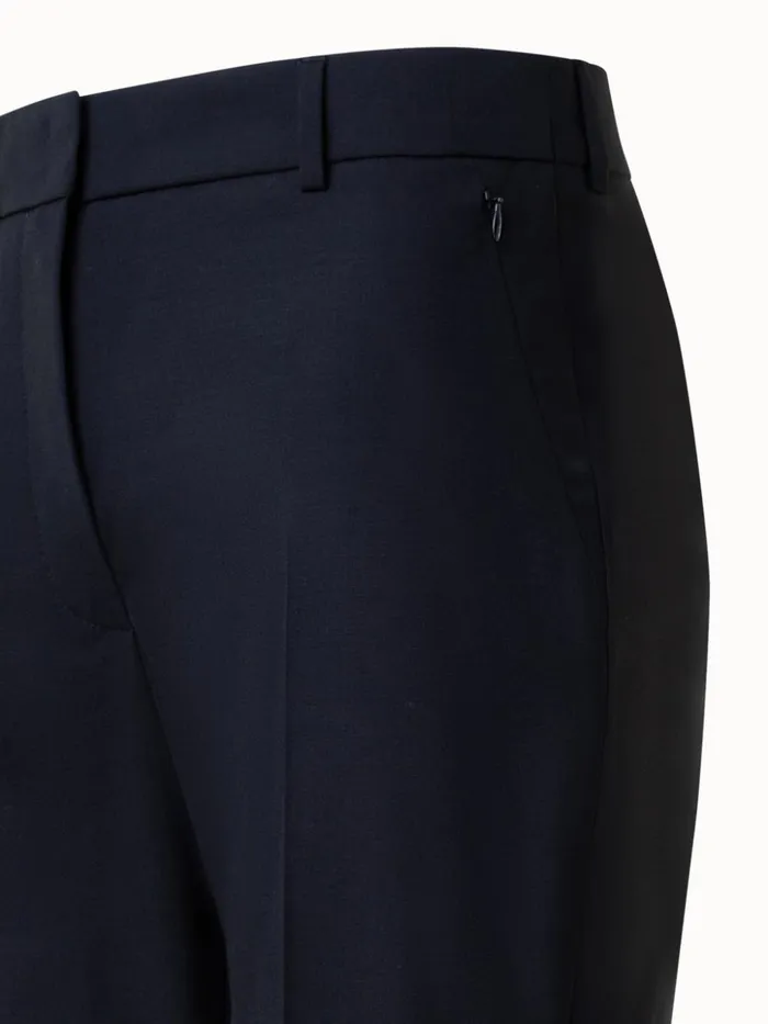 Cool Wool Bootcut Pants Black Women Akris Pants