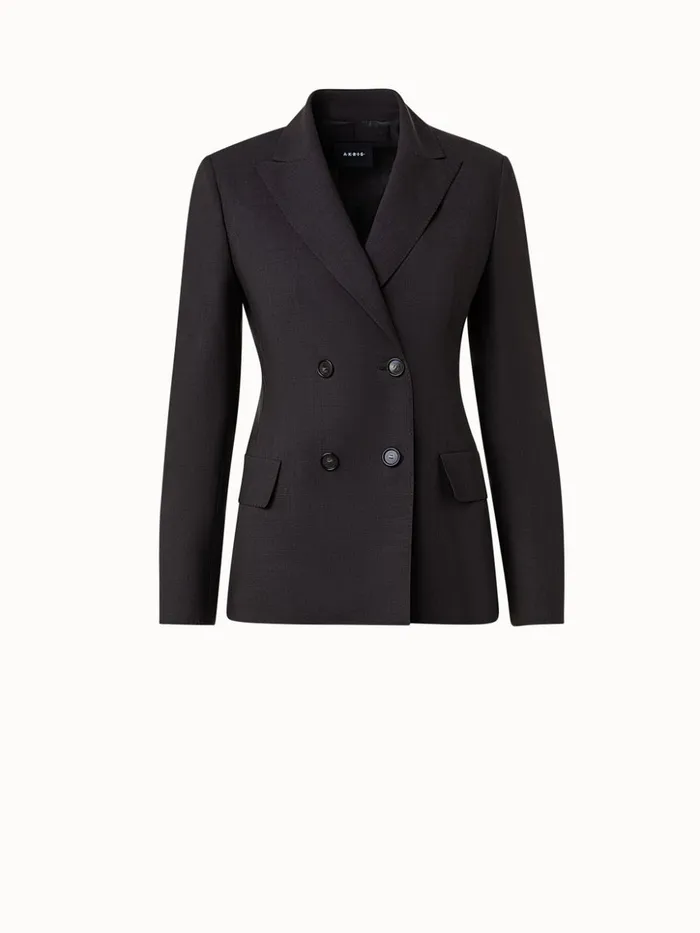 Cool Wool Jacket Mocca Women Akris Jackets