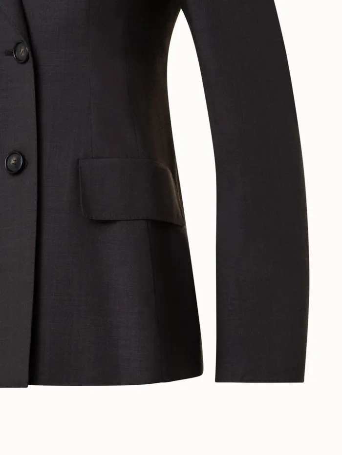 Cool Wool Jacket Mocca Women Akris Jackets