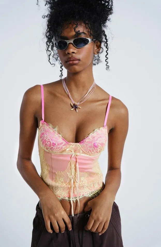 Corsets Women Jaded London Pink Lorelai Corset