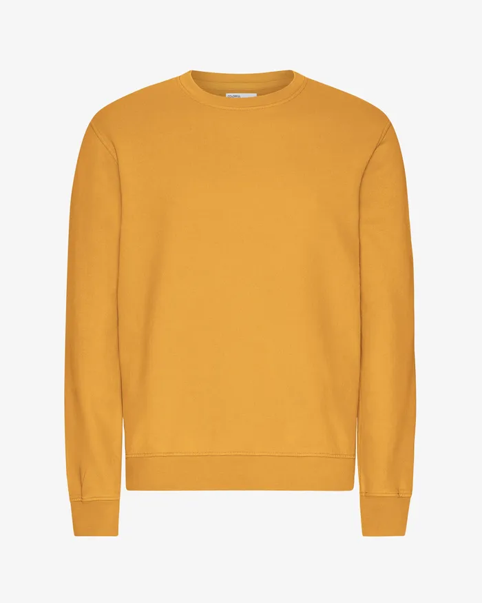 Crewneck Sweatshirts Classic Organic Crew 8211 Burned Yellow 8211 Colorfulstandard Men