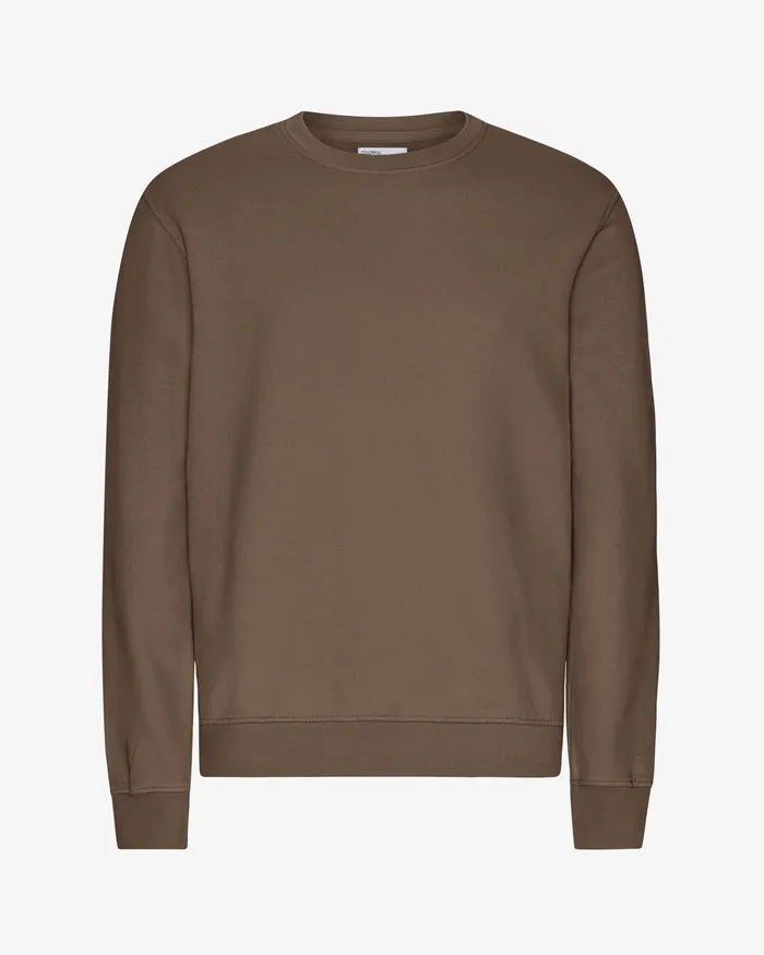 Crewneck Sweatshirts Colorfulstandard Men Classic Organic Crew 8211 Cedar Brown