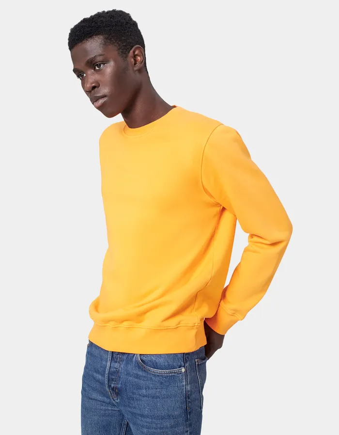 Crewneck Sweatshirts Colorfulstandard Men Classic Organic Crew 8211 Cedar Brown