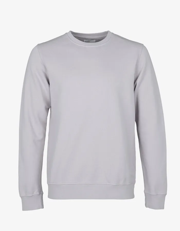 Crewneck Sweatshirts Colorfulstandard Men Classic Organic Crew 8211 Limestone Grey