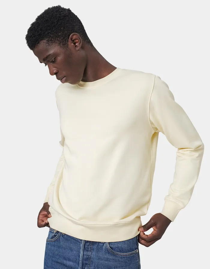 Crewneck Sweatshirts Colorfulstandard Men Classic Organic Crew 8211 Soft Yellow