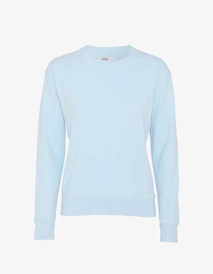 Crewneck Sweatshirts Colorfulstandard Women Women Classic Organic Crew 8211 Polar Blue