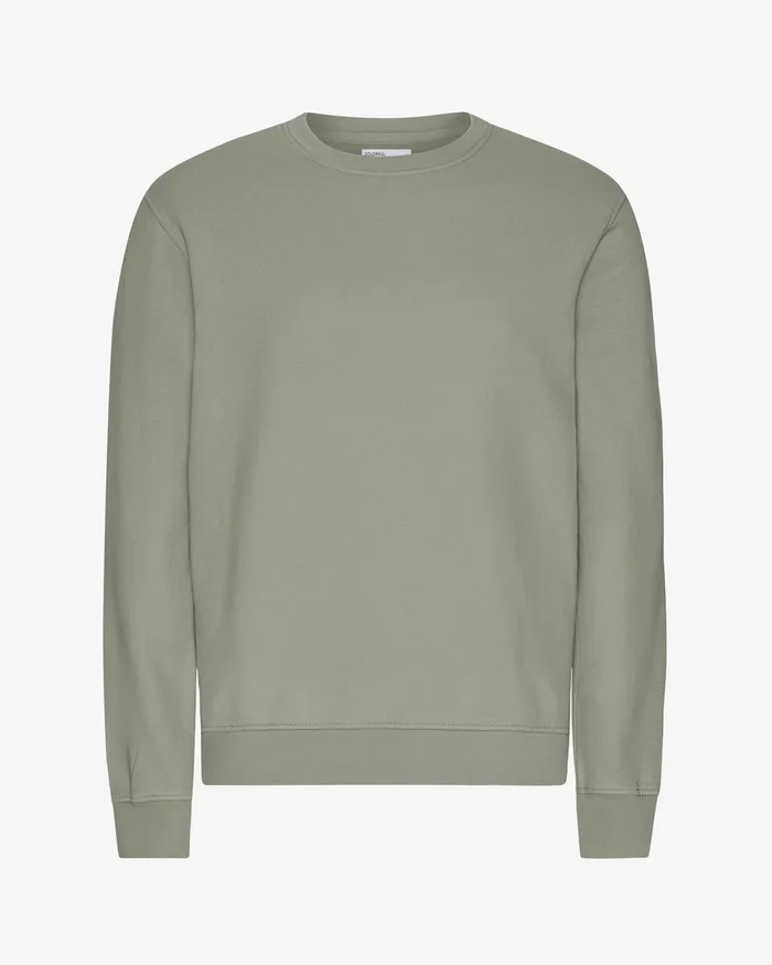 Crewneck Sweatshirts Men Classic Organic Crew 8211 Steel Blue Colorfulstandard