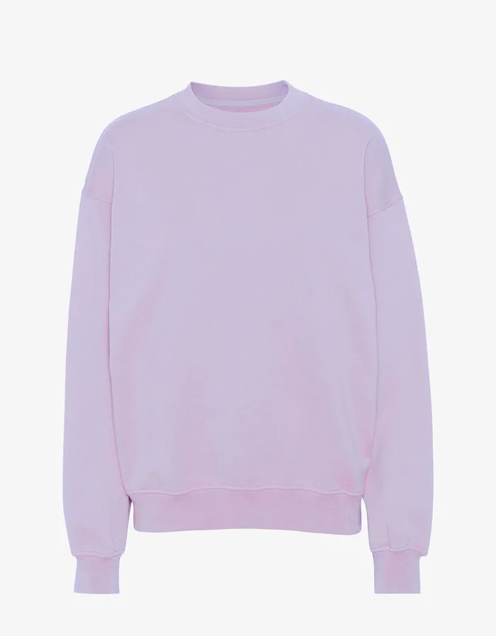 Crewneck Sweatshirts Men Organic Oversized Crew 8211 Soft Lavender Colorfulstandard