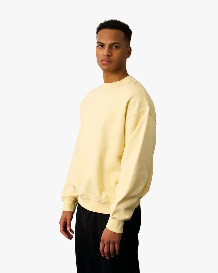 Crewneck Sweatshirts Men Organic Oversized Crew 8211 Soft Lavender Colorfulstandard