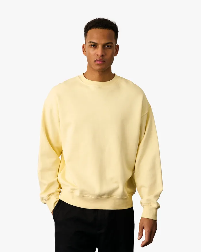 Crewneck Sweatshirts Men Organic Oversized Crew 8211 Soft Lavender Colorfulstandard