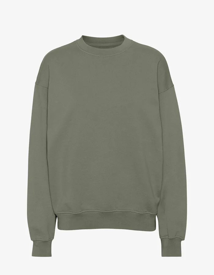 Crewneck Sweatshirts Women Colorfulstandard Organic Oversized Crew 8211 Dusty Olive