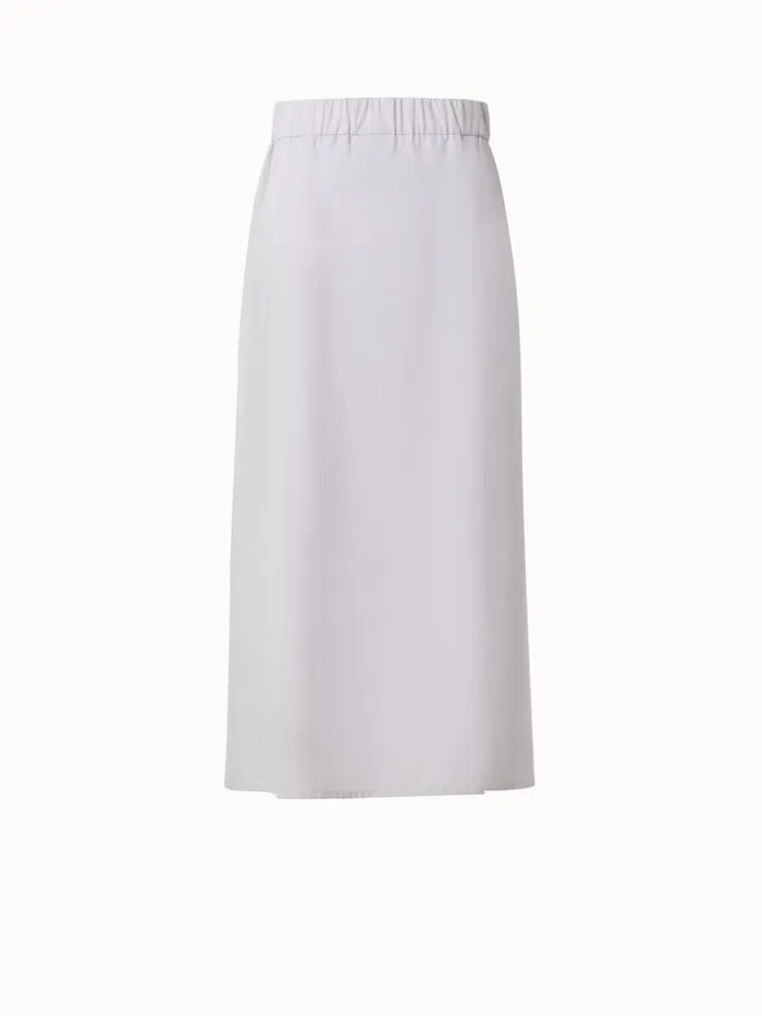 Cropped Cotton Poplin Layered Pants Greige Women Akris Pants