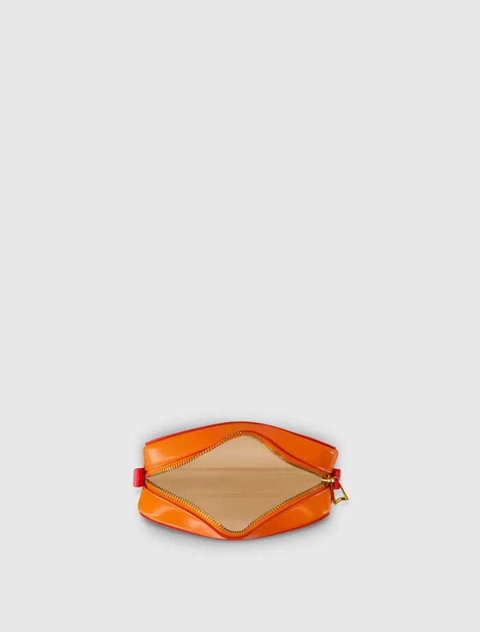 Crossbody Bags Mac Duggal Women Ombre Small Leather Crossbody Camera Bag with Adjustable Strap 8211 FINAL Sunset Ombre