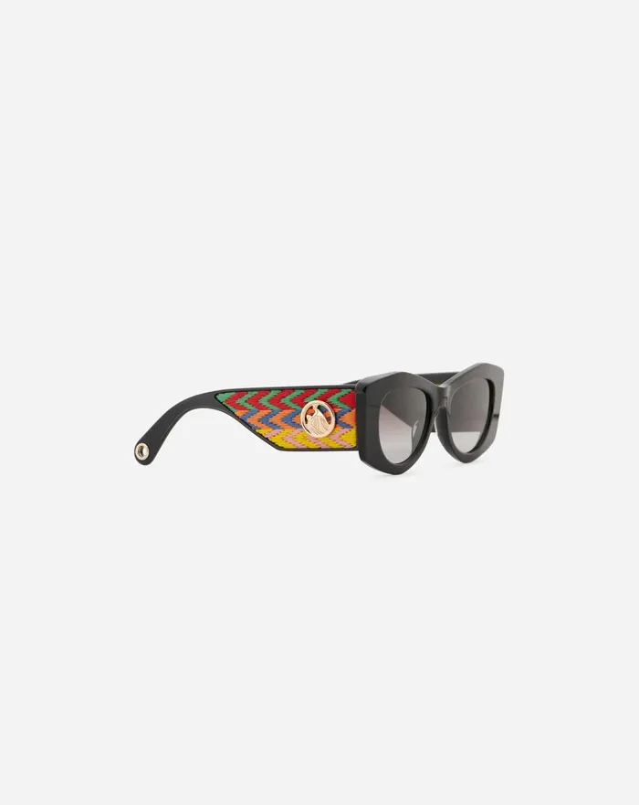 Curb Sunglasses Black Men Lanvin Sunglasses