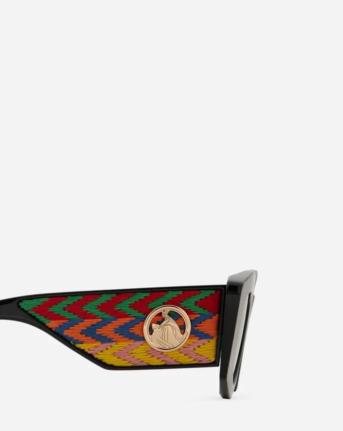 Curb Sunglasses Black Men Lanvin Sunglasses