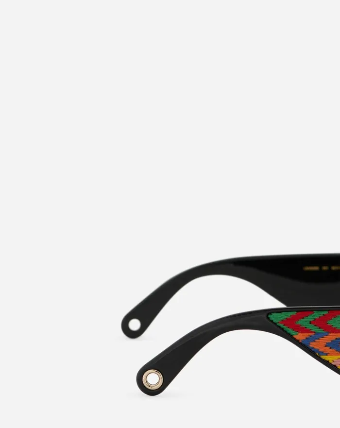Curb Sunglasses Black Men Lanvin Sunglasses