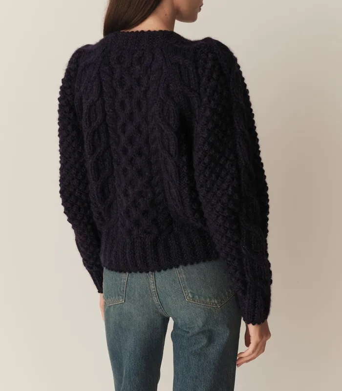 DEN Channel Cardigan Navy Women Knitwear