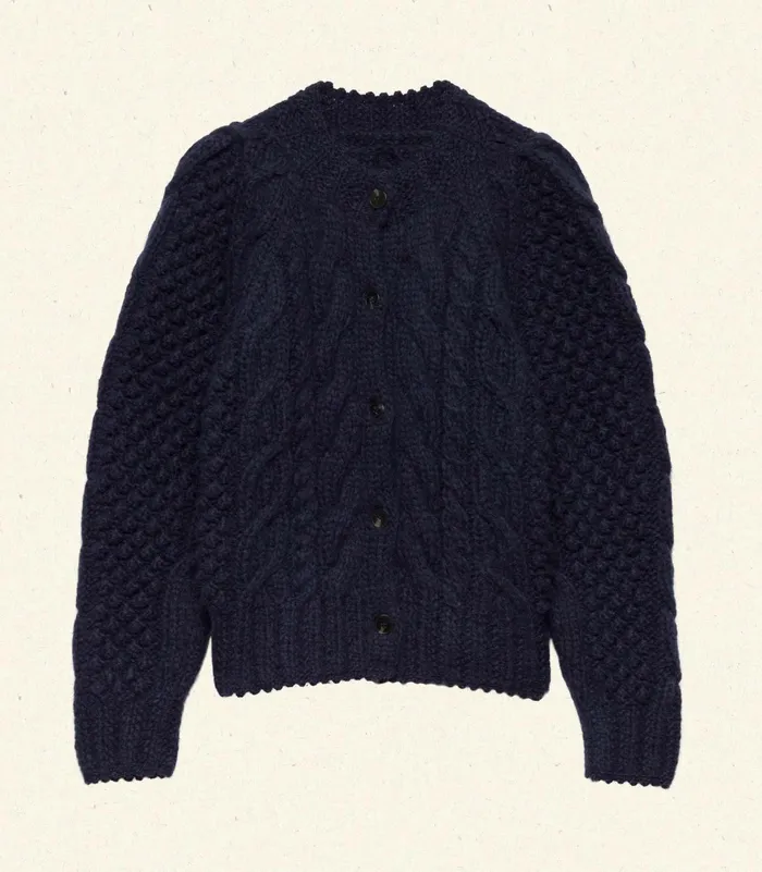 DEN Channel Cardigan Navy Women Knitwear