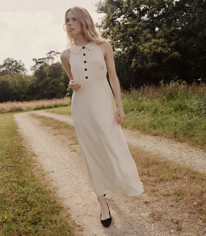 DEN Clayton Dress Mother Of Pearl Women Dresses