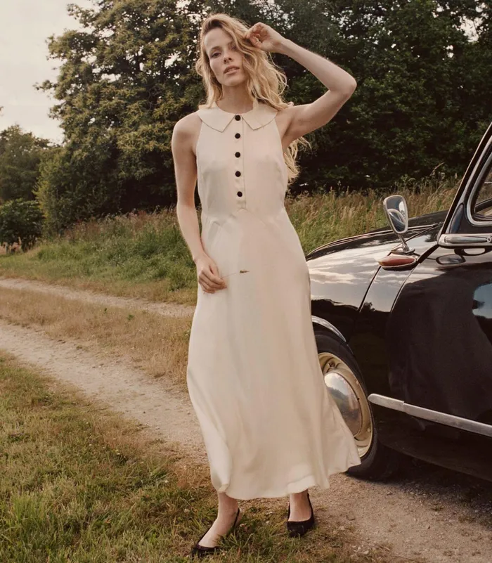 DEN Clayton Dress Mother Of Pearl Women Dresses