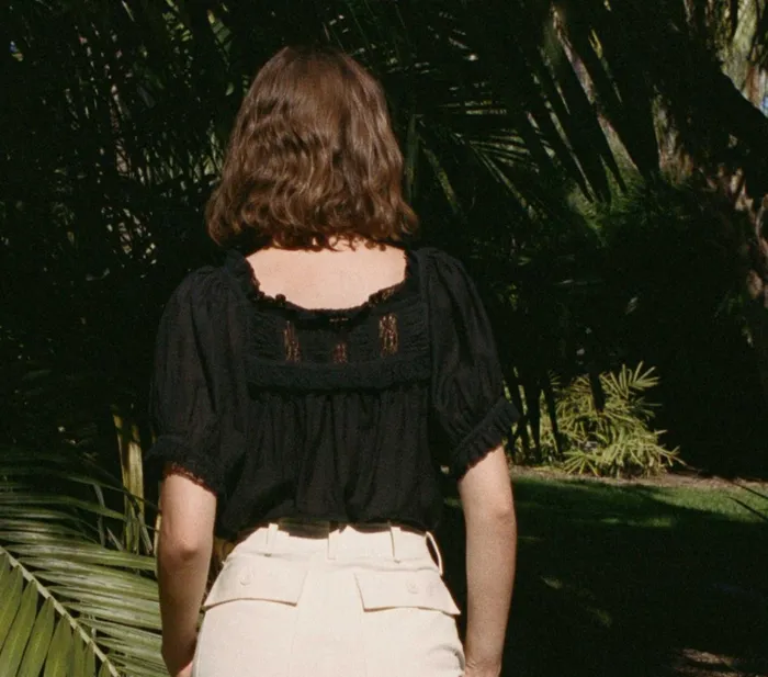 DEN Frances Top Black Women Tops