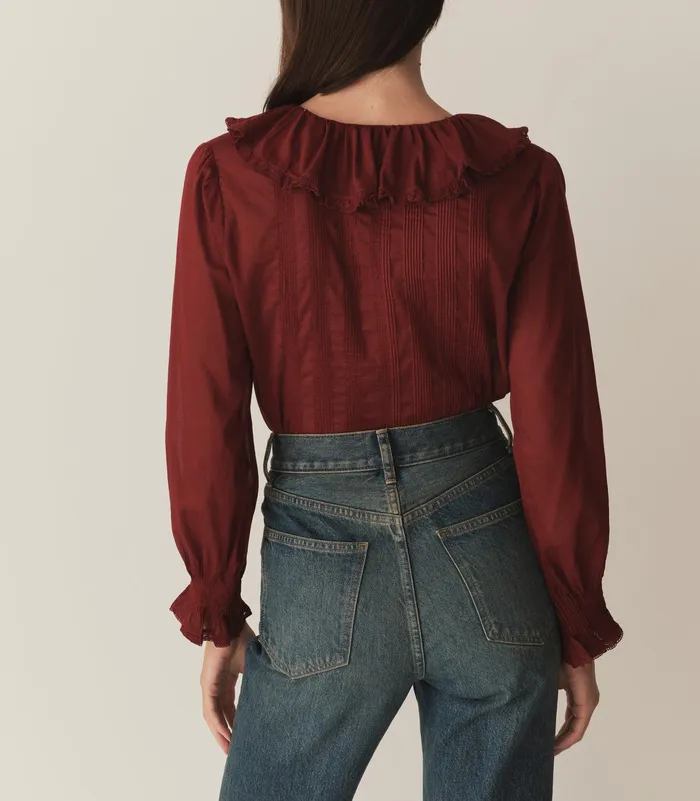 DEN Hardy Top Deep Crimson Women Tops DEN Hardy Top Deep Crimson Women Tops