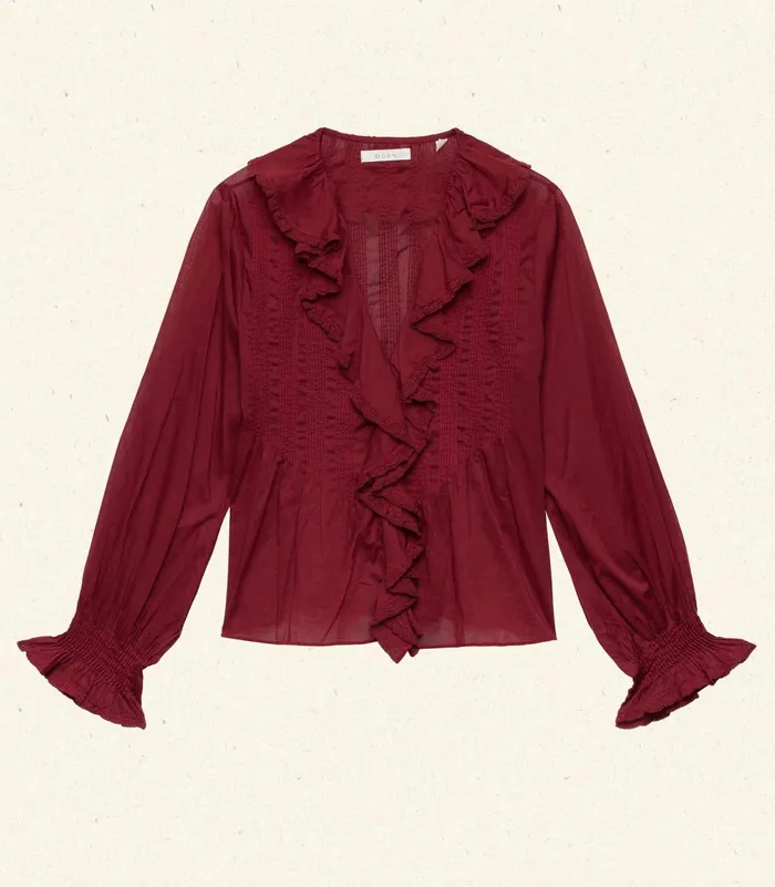 DEN Hardy Top Deep Crimson Women Tops DEN Hardy Top Deep Crimson Women Tops