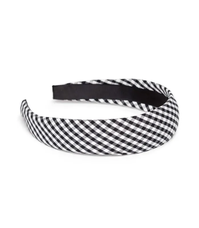 DEN Jeanie Headband Gingham Women Hair Accessories