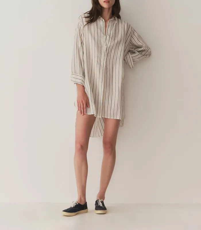 DEN Jora Dress San Leone Stripe Women Dresses
