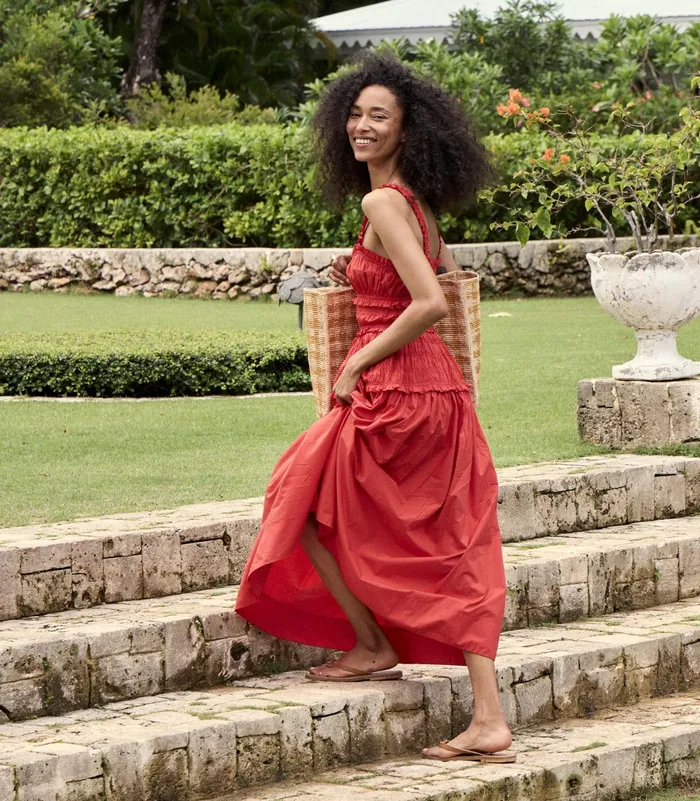 DEN Marianne Dress Scarlet Women Dresses