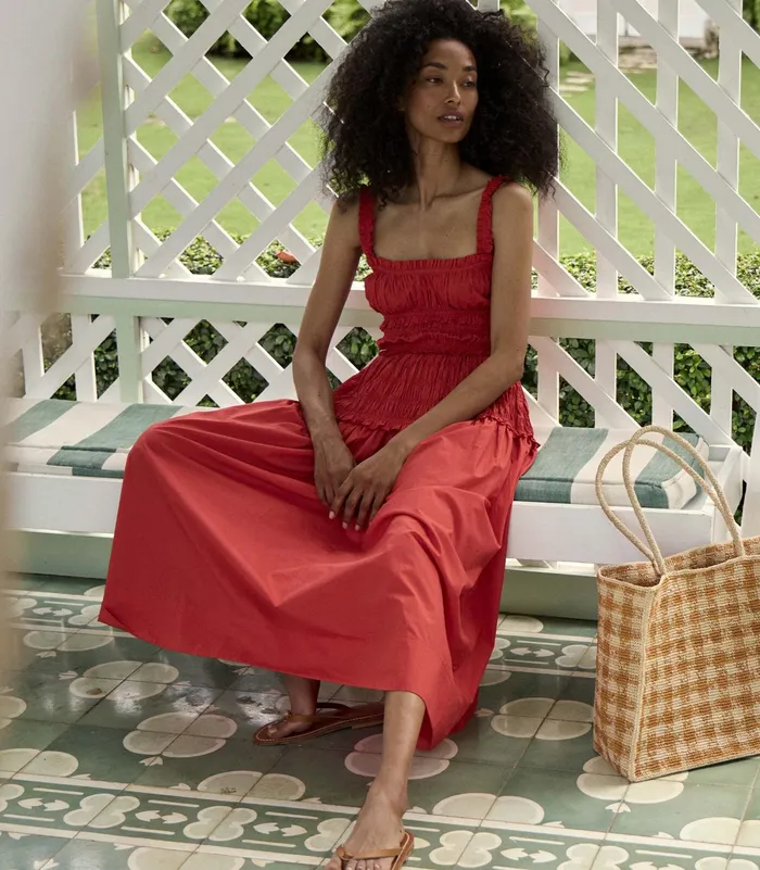 DEN Marianne Dress Scarlet Women Dresses
