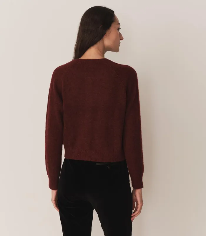 DEN Petra Cardigan Bordeaux Women Knitwear DEN Petra Cardigan Bordeaux Women Knitwear