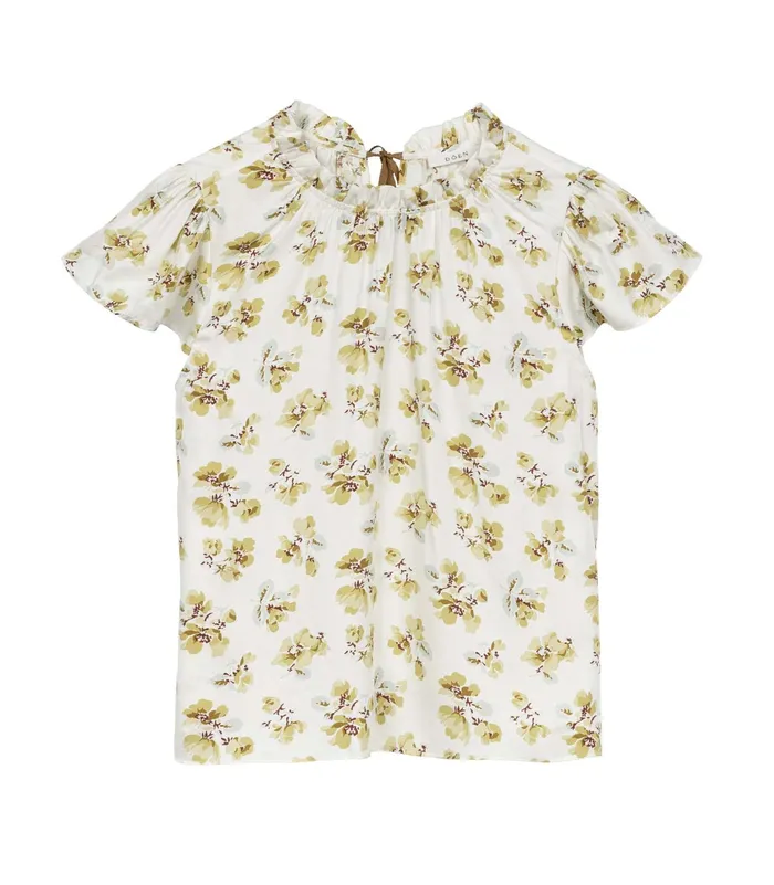 DEN Yvie Top Gold Frolicking Floral Women Tops DEN Yvie Top Gold Frolicking Floral Women Tops