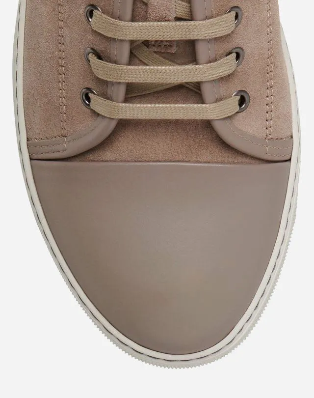 Dbb1 Suede And Leather Sneakers Beige Men Lanvin Sneakers