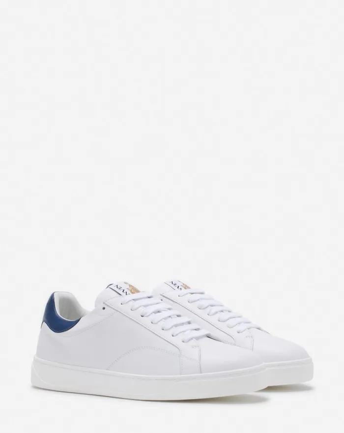 Ddb0 Leather Sneakers Whitedark Blue Men Lanvin Sneakers Ddb0 Leather Sneakers Whitedark Blue Men Lanvin Sneakers