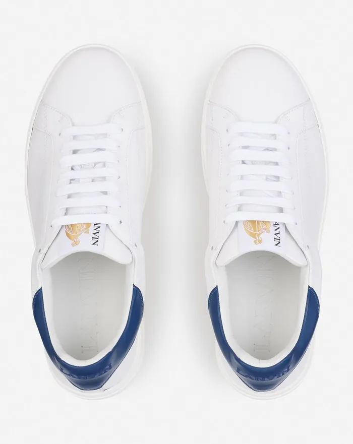 Ddb0 Leather Sneakers Whitedark Blue Men Lanvin Sneakers Ddb0 Leather Sneakers Whitedark Blue Men Lanvin Sneakers