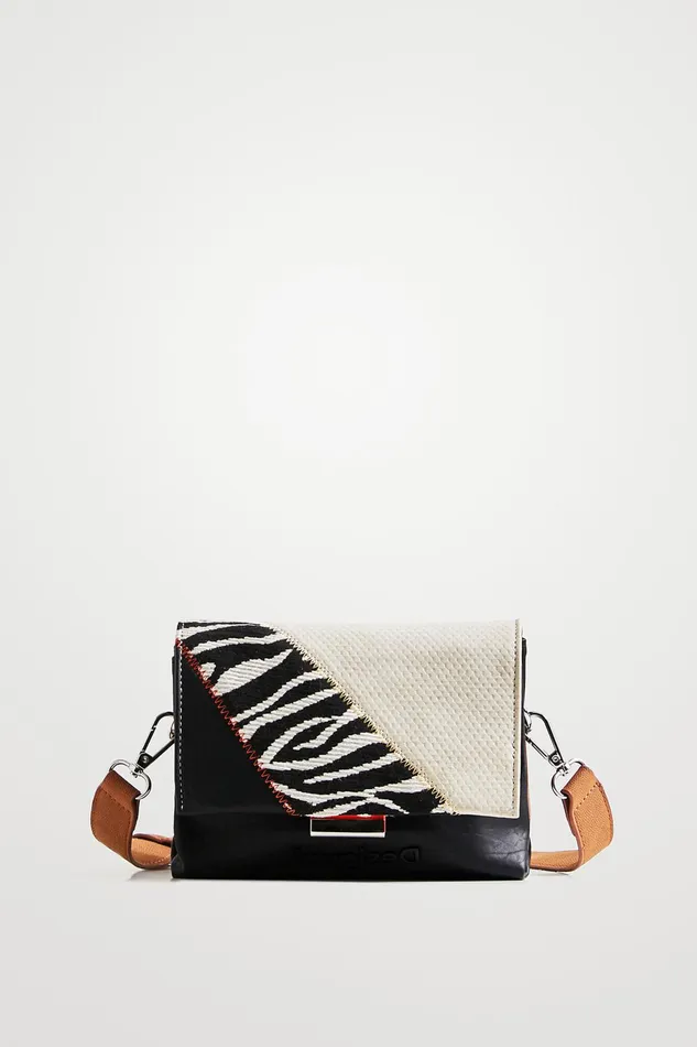 Desigual Animal Patchwork Sling Women Crossbody Bags