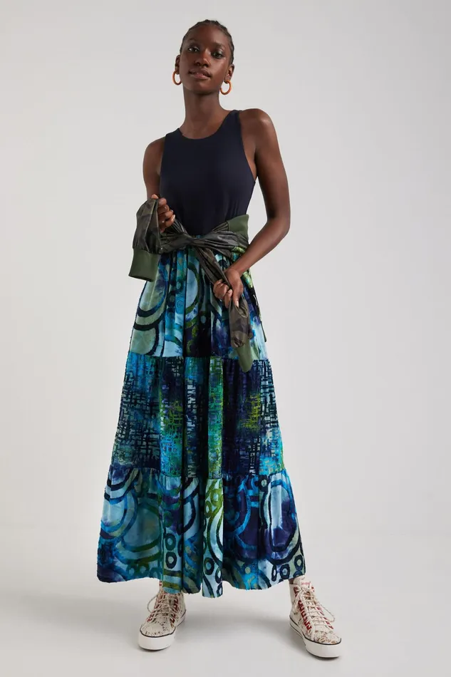 Desigual Arty Long Dress Women Dresses