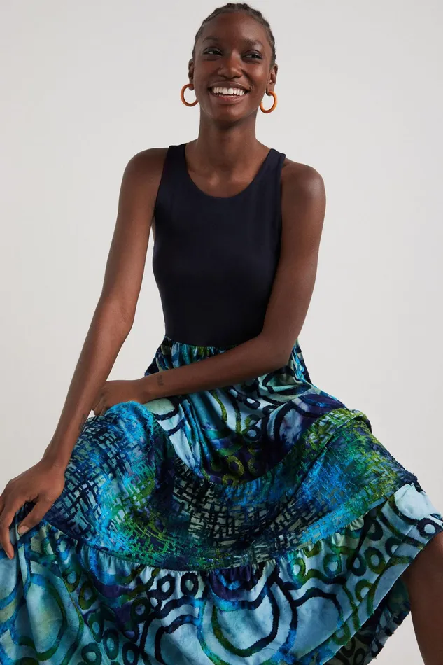 Desigual Arty Long Dress Women Dresses