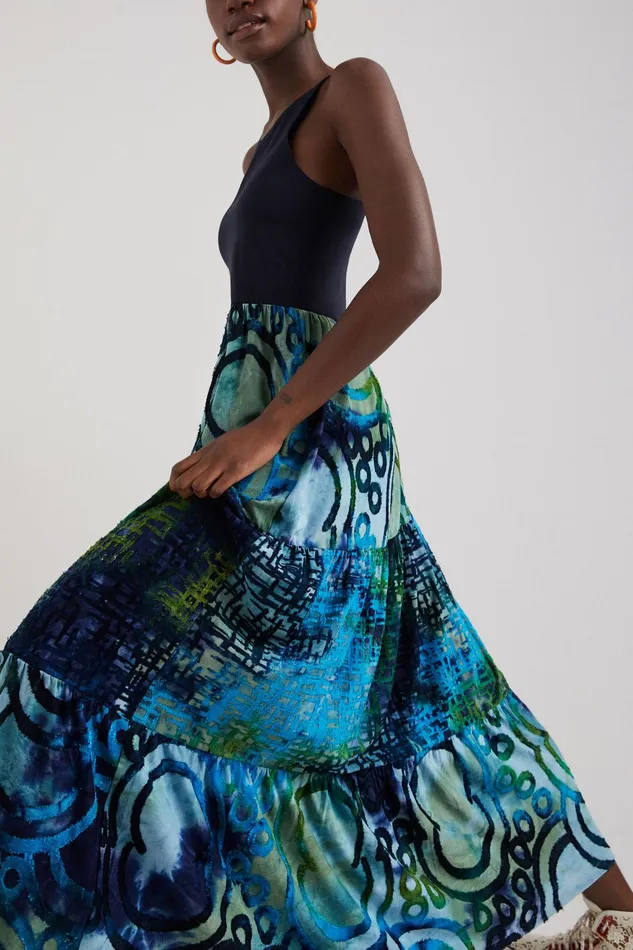 Desigual Arty Long Dress Women Dresses