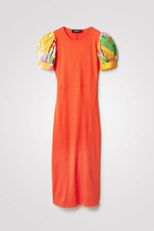 Desigual Back Neckline Midi Dress Women Dresses
