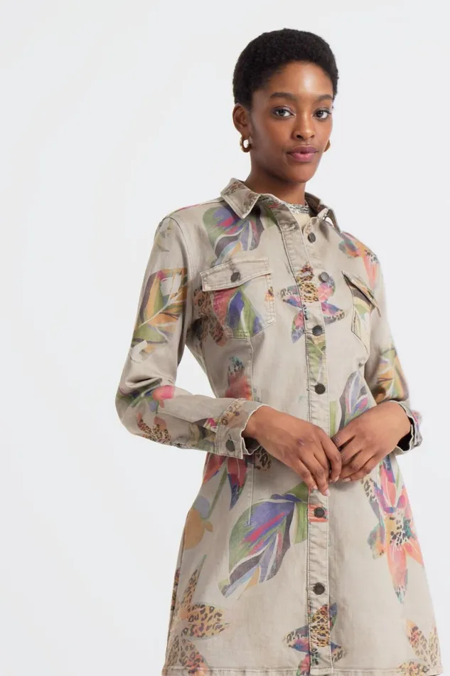 Desigual Camoflower Tshirt Dress Women Dresses