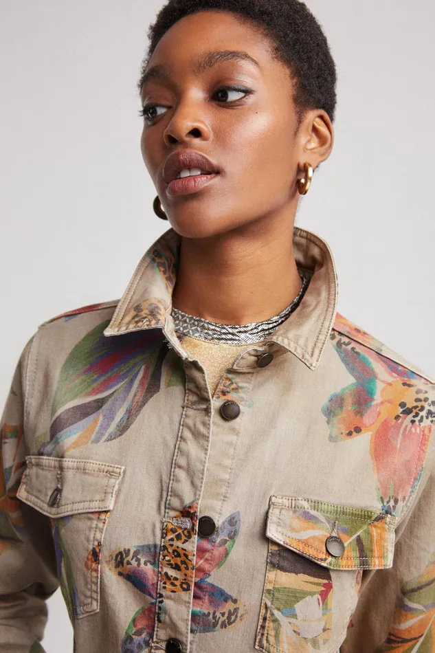 Desigual Camoflower Tshirt Dress Women Dresses