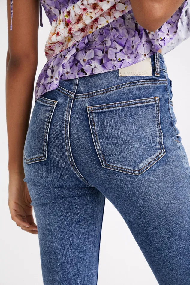 Desigual Flared Cropped Jeans Women Jeans