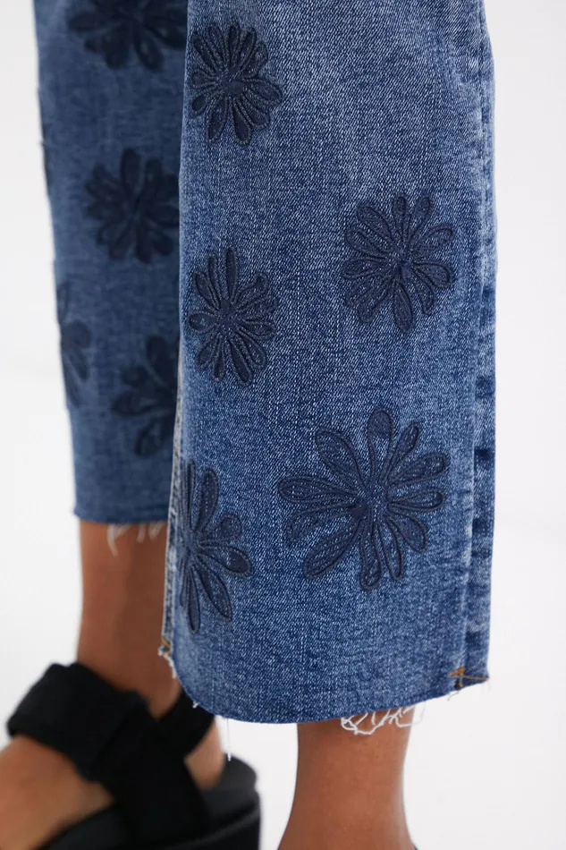 Desigual Flared Cropped Jeans Women Jeans