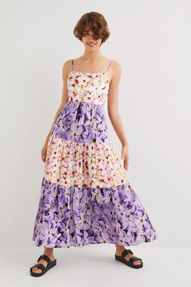 Desigual Floral Print Dress Women Dresses